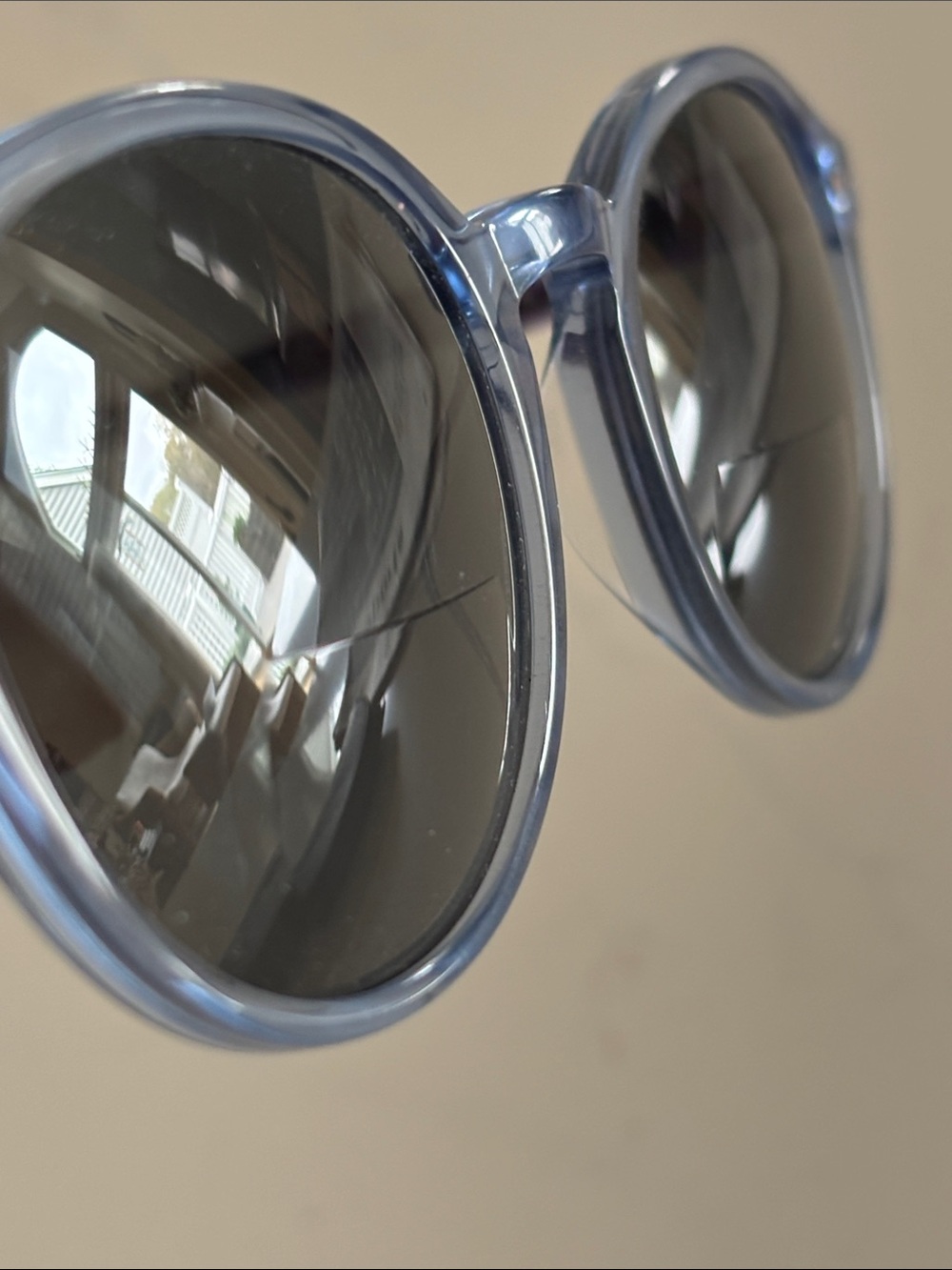 Isaac Mizrahi Blue Round Bifocal Sunglasses - Picture 4 of 12